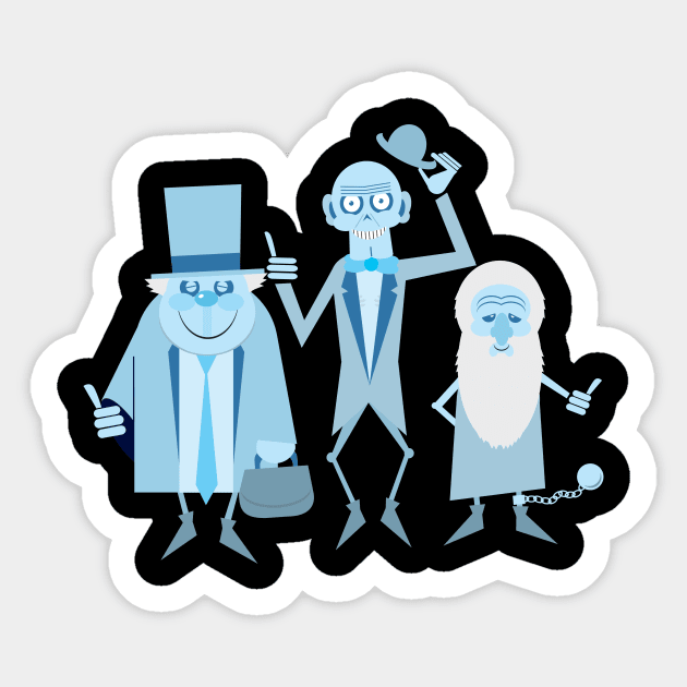 Hitchhiking Ghost Sticker by Maz Store